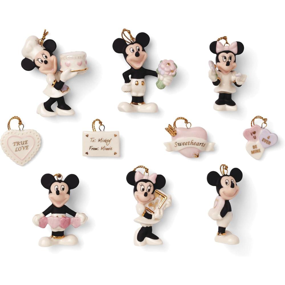 imageLenox 895918 Disney Romantic Moments 10Piece Mini Ornament Set