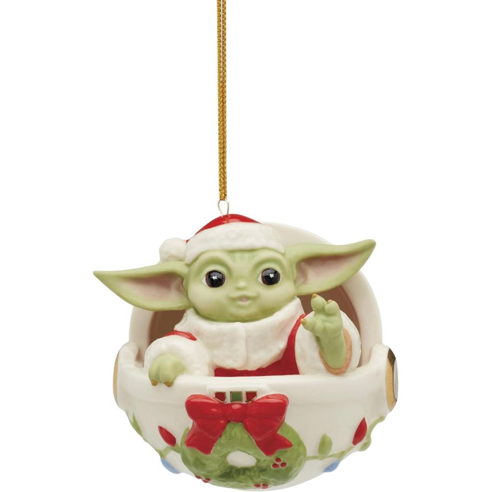 imageLenox 895920 Grogus Holiday Hover Pram Ornament ChristmasGrogu