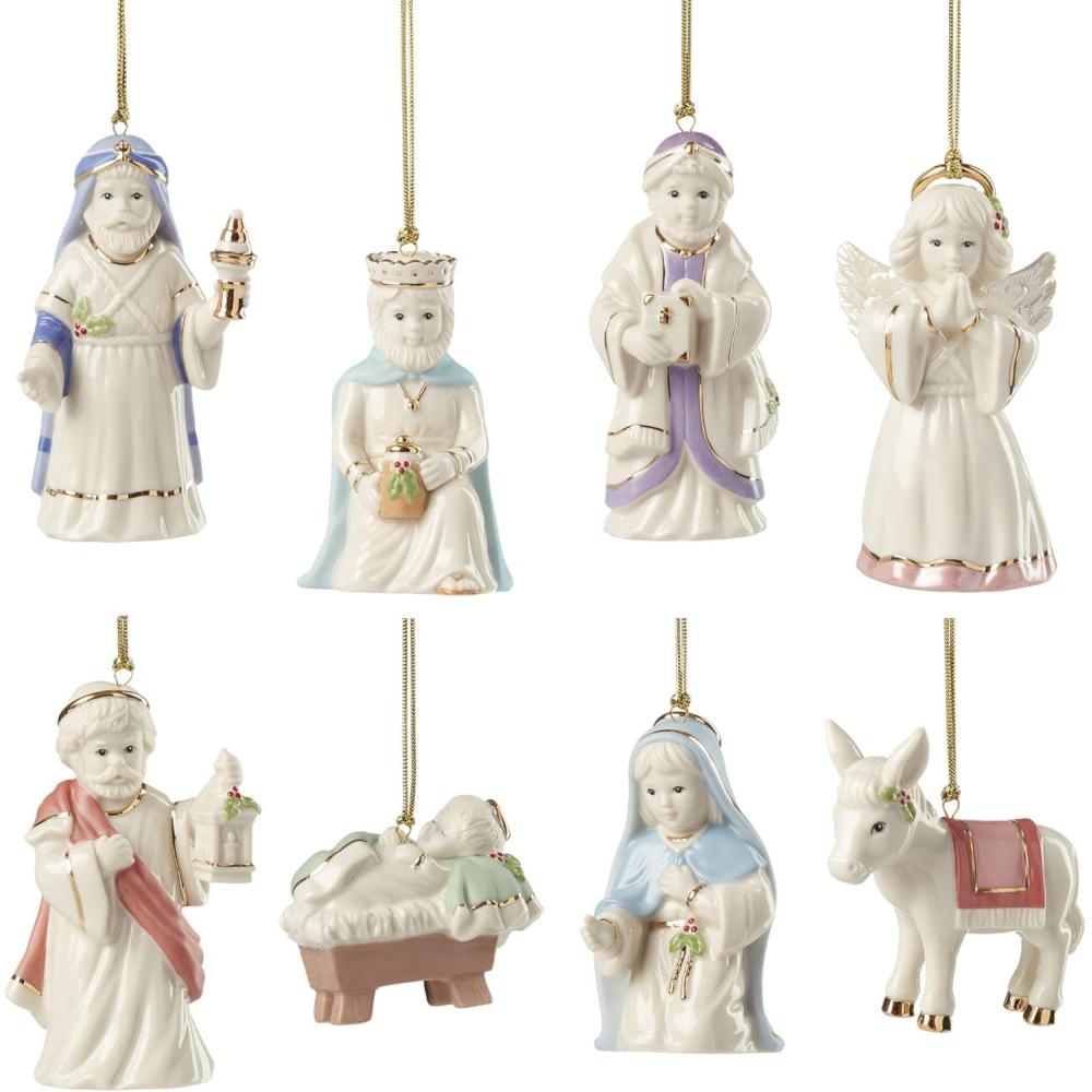 imageLenox 896533 First Blessings Nativity 8Piece Ornament Set