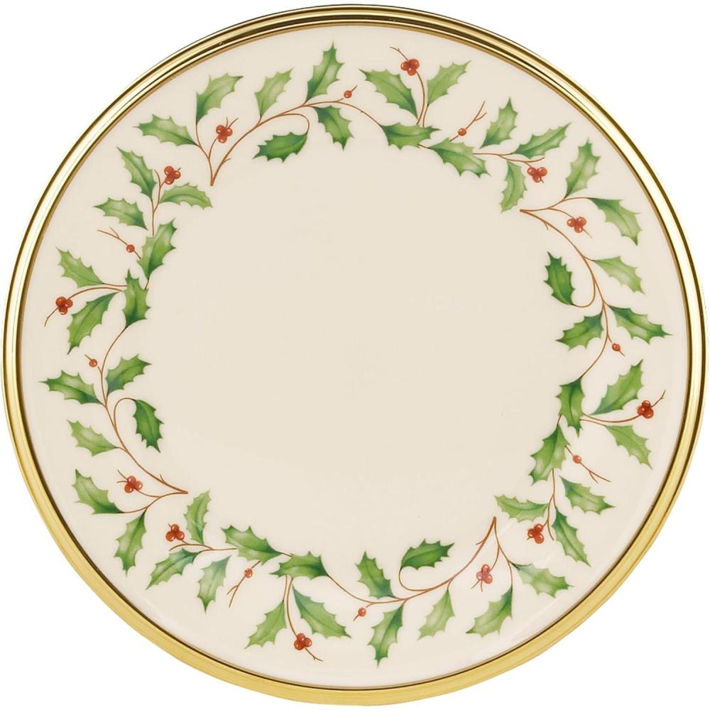 imageLenox 897082 Holiday Dinnerware Place Setting Bowls Set of 4 ChristmasButter Plate
