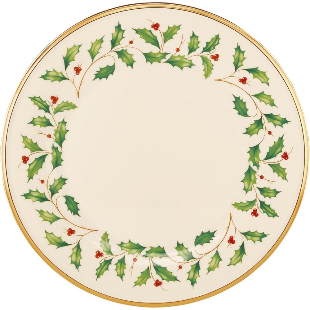 imageLenox 897082 Holiday Dinnerware Place Setting Bowls Set of 4 ChristmasDinner Plate