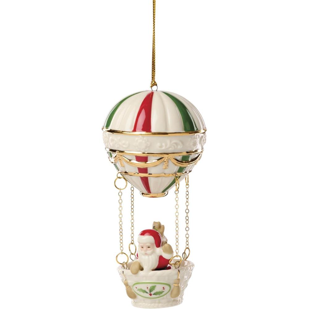 imageLenox 897729 Christmas Hot Air Balloon Ornament Christmas Holiday Decorations