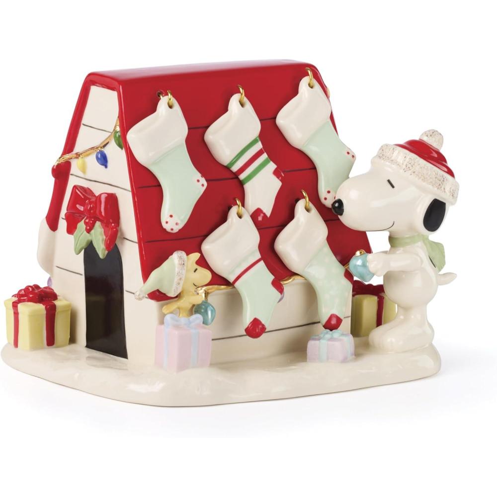 imageLenox 897884 Snoopys Christmas Decor for You Figurine Christmas Decorations Peanuts Indoor