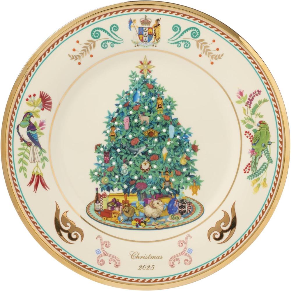 imageLenox 897906 2025 Trees Around The World Plate New Zealand Christmas Plates Dishware