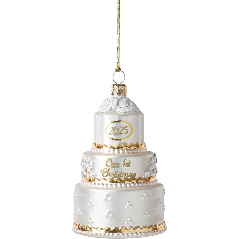 imageLenox 898516 2025 Blown Glass Our 1st Christmas Ornament Christmas Holiday Decorations