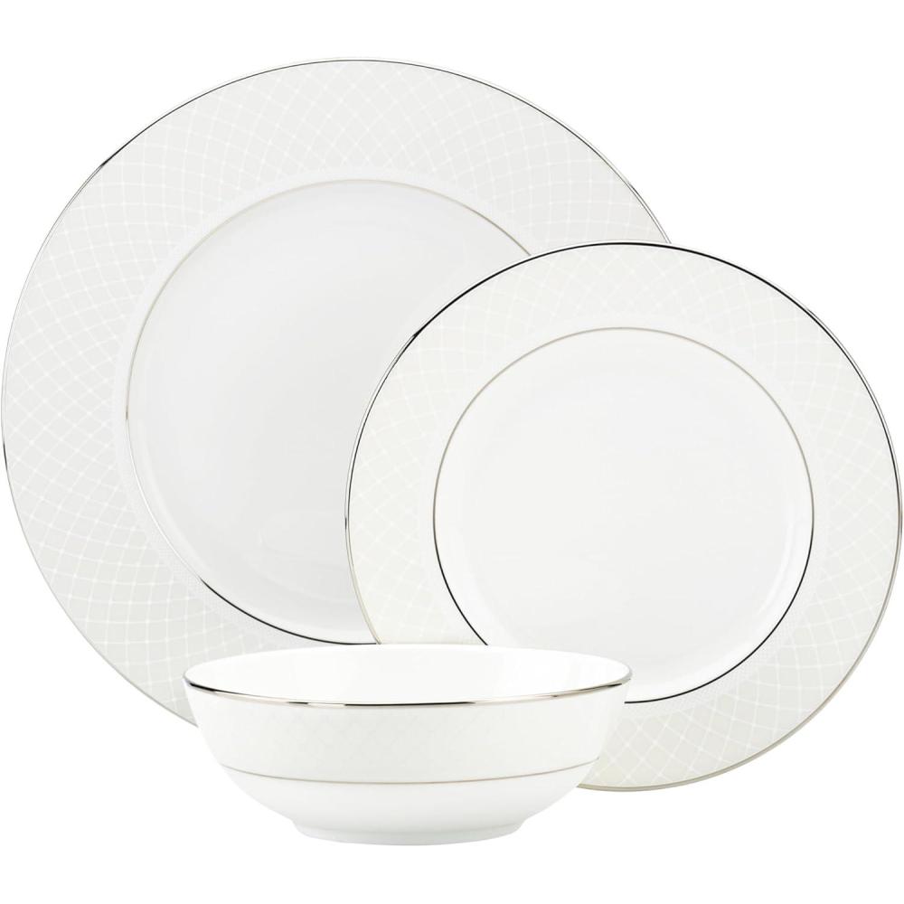imageLenox Venetian Lace 3Piece Place Setting White