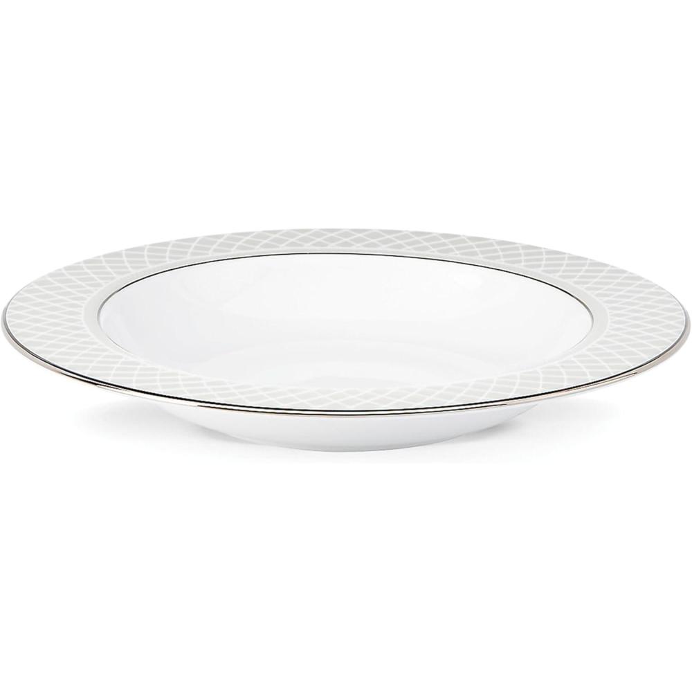 imageLenox Venetian Lace Rimmed Bowl PastaSoup White