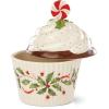 Lenox 886642 Holiday Bakeshop Cupcake Candy Dish, Christmas Hosting