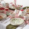 Lenox 895258 Bayberry 12-Piece Dessert Set, Christmas Drinkware, Holiday Hosting