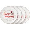 Lenox 896321 Snoopy Christmas Accent Plates, Set of 4, Holiday Dinnerware