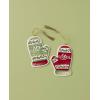 Lenox 896534 Mr. & Mrs. Mitten Ornaments, Set of 2, Christmas Ornament(Mittens)