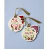 Lenox 896534 Mr. & Mrs. Mitten Ornaments, Set of 2, Christmas Ornament(Mr. & Mrs.)