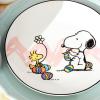 Lenox 896632 Peanuts Easter Snoopy Hors Doeuvres Tray, Spring Serveware(Accent Plates  Set of 4)