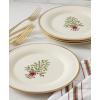 Lenox 897082 Holiday Dinnerware Place Setting Bowls, Set of 4, Christmas(Accent Plates  Trees  Set of 4)