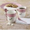 Lenox 897803 Butterfly Meadow Color Mugs With Spoons, Set Of 2, Pink
