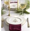 Lenox 897867 Federal Gold Tree Accent Plates, Service For 4, Christmas Dishes, Dinnerware Set, Holiday