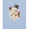 Lenox 897958 Happy Holly Days Snowman Night Light, Christmas Decorations, Decor