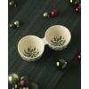 Lenox 898270 Holiday Double Dip Bowl, Christmas Dishes, Festive Serveware