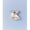 Lenox 898512 2025 Blown Glass Babys 1st Rocking Horse Ornament, Christmas, Holiday Decorations