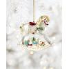 Lenox 898512 2025 Blown Glass Babys 1st Rocking Horse Ornament, Christmas, Holiday Decorations