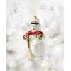 Lenox 898515 2025 Blown Glass Snowman Ornament, Christmas, Holiday Decorations