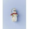 Lenox 898515 2025 Blown Glass Snowman Ornament, Christmas, Holiday Decorations