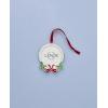 Lenox Christmas Tree Ornaments, Holly Frame Silverplated Ornament, Round Picture Frame, Red Ribbon for Hanging, Christmas Decor, Tree Decor, Family Picture Ornaments (Silver, 1-Piece, 2.5×3.5-Inch)