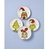 Lenox Dinnerware Set, Merry Grinchmas Accent Plates, Service for 4 Porcelain Accent plates, Microwave Safe and Dishwasher Safe, for Pasta, Salad and Dinner, Christmas Decoration (Assorted, 4 Pieces)