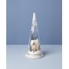 Lenox Figurine, Merry & Magical Light-Up Farmhouse Figurine, Porcelain, Encased in Glass, Christmas Decorations, Christmas Decor Indoor,Desk Decor(1-Piece 11.5-Inch Height) 3 AA Batteries Not Included