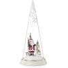 Lenox Figurine, Merry & Magical Light-Up Santa with Lantern Figurine, Porcelain, Encased in Glass, Christmas Decorations, Christmas Decor Indoor (1-Piece, 11.5-Inch Height) 3 AA Batteries Not Included(Casual)