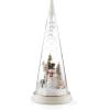 Lenox Figurine, Merry & Magical Light-Up Snowman Figurine, Porcelain, Encased in Glass, Christmas Decorations, Christmas Decor Indoor, Desk Decor (1-Piece 11.5-Inch Height) 3 AA Batteries Not Included