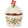 Lenox 886642 Holiday Bakeshop Cupcake Candy Dish, Christmas Hosting