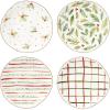 Lenox 895262 Bayberry 4-Piece Dessert Plate Set, Christmas Drinkware, Holiday Hosting(3.97)