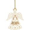 Lenox 896056 2024 Silverplate Engagement Ring Ornament(A Year to Remember Angel)