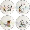 Lenox 896632 Peanuts Easter Snoopy Hors Doeuvres Tray, Spring Serveware(Accent Plates  Set of 4)