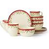 Lenox 897082 Holiday Dinnerware Place Setting Bowls, Set of 4, Christmas(12-Piece Dessert Set)