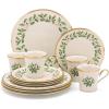 Lenox 897082 Holiday Dinnerware Place Setting Bowls, Set of 4, Christmas(12-Piece Dinnerware Set (Includes Mugs))