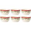Lenox 897082 Holiday Dinnerware Place Setting Bowls, Set of 4, Christmas(Dessert Bowls  Set of 6)