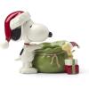 Lenox 897751 Snoopy Christmas Santa Sack Candy Bowl, Christmas Dishes, Festive Holiday Serveware