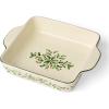 Lenox 898091 Holiday Square Baking Dish, Christmas, Festive Kitchen Decor