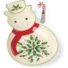 Lenox 898269 Holiday Tray with Spreader, Christmas Serveware, Festive Décor