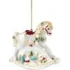 Lenox 898512 2025 Blown Glass Babys 1st Rocking Horse Ornament, Christmas, Holiday Decorations