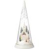 Lenox Figurine, Merry & Magical Light-Up Church Figurine, Porcelain, Encased in Glass, Christmas Decorations, Christmas Decor Indoor, Desk Decor (1-Piece, 11.5-Inch Height) 3 AA Batteries Not Included