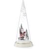 Lenox Figurine, Merry & Magical Light-Up Santa with Lantern Figurine, Porcelain, Encased in Glass, Christmas Decorations, Christmas Decor Indoor (1-Piece, 11.5-Inch Height) 3 AA Batteries Not Included(Casual)