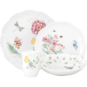 Lenox 817044 Butterfly Meadow 4-Piece Place Setting,White