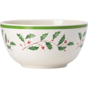 Lenox 870016 Holiday Melamine 4-Piece All-Purpose Bowl Set, Christmas Dinnerware, Hosting(1.65 LB (Pack of 6))