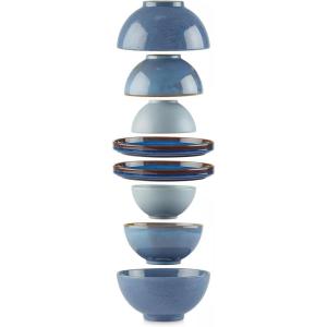 Lenox 891107 Luna Nesting Dinnerware Set(Mini  Blue)