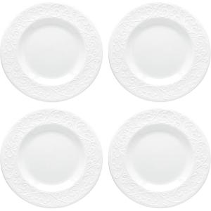 Lenox 891290 Opal Innocence Carved 4-Piece Accent Plate Set
