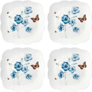 Lenox 894309 Butterfly Meadow Square 4-Piece Dinner Plates