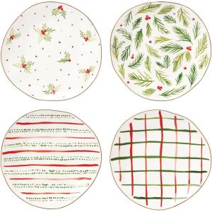 Lenox 895262 Bayberry 4-Piece Dessert Plate Set, Christmas Drinkware, Holiday Hosting(3.97)